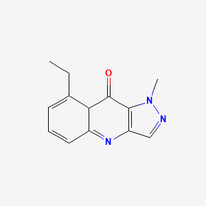 8-ethyl-1-methyl-8aH-pyrazolo[4,3-b]quinolin-9-one