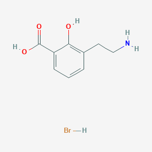 3-(2-Aminoethyl)-2-hydroxybenzoic acid hydrobromide