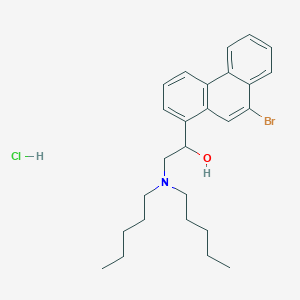 1-(9-Bromophenanthren-1-yl)-2-(dipentylamino)ethanol;hydrochloride