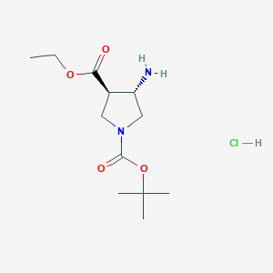 (3R,4S)-1-tert-Butyl 3-ethyl 4-aminopyrrolidine-1,3-dicarboxylate hydrochloride