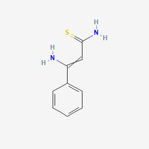 molecular formula C9H10N2S B1375958 2-丙烯硫代酰胺，3-氨基-3-苯基- CAS No. 88090-96-4
