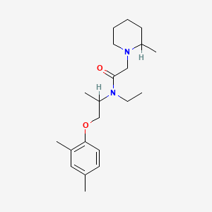 N-[1-(2,4-dimethylphenoxy)propan-2-yl]-N-ethyl-2-(2-methylpiperidin-1-yl)acetamide