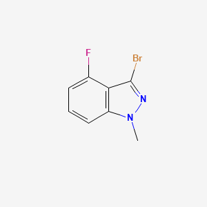 molecular formula C8H6BrFN2 B1375968 3-溴-4-氟-1-甲基-1h-吲唑 CAS No. 1260769-89-8