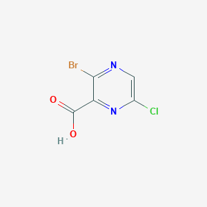 molecular formula C5H2BrClN2O2 B1375970 3-Bromo-6-chloropyrazine-2-carboxylic acid CAS No. 1260773-60-1