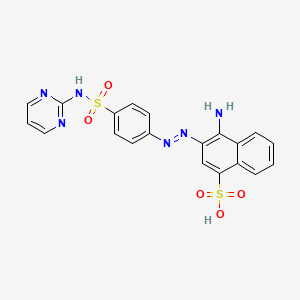 4-Amino-3-{(e)-[4-(pyrimidin-2-ylsulfamoyl)phenyl]diazenyl}naphthalene-1-sulfonic acid