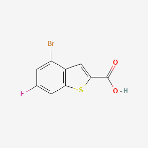 molecular formula C9H4BrFO2S B1375972 4-溴-6-氟苯并[b]噻吩-2-羧酸 CAS No. 826995-60-2