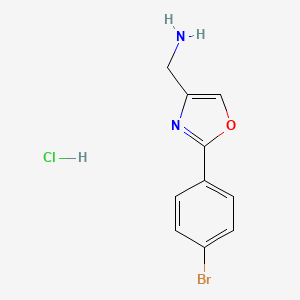 (2-(4-Bromophenyl)oxazol-4-yl)methanamine hydrochloride