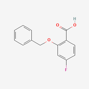 molecular formula C14H11FO3 B1375977 2-(Benzyloxy)-4-fluorobenzoic acid CAS No. 696589-03-4