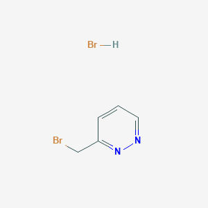 molecular formula C5H6Br2N2 B1375978 3-(Bromomethyl)pyridazine hydrobromide CAS No. 1452483-94-1