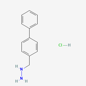 molecular formula C13H15ClN2 B1375980 (4-Biphenylylmethyl)hydrazine Hydrochloride CAS No. 75333-07-2