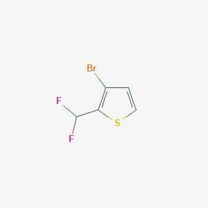 molecular formula C5H3BrF2S B1375986 3-Bromo-2-(difluoromethyl)thiophene CAS No. 1403667-53-7