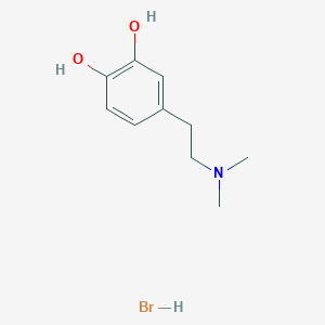 molecular formula C10H16BrNO2 B1375987 4-[2-(二甲氨基)乙基]苯-1,2-二醇氢溴酸盐 CAS No. 50309-53-0