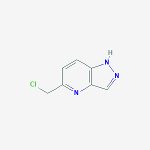 molecular formula C7H6ClN3 B1375988 5-(氯甲基)-1H-吡唑并[4,3-b]吡啶 CAS No. 1206980-45-1