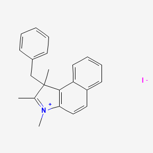 1,2,3-Trimethyl-1-(phenylmethyl)-1H-benz[e]indolium iodide