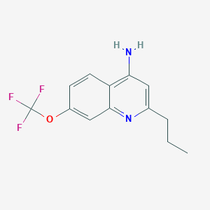 4-Amino-2-propyl-7-trifluoromethoxyquinoline