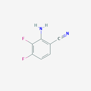 molecular formula C7H4F2N2 B1375991 2-Amino-3,4-difluorobenzonitrile CAS No. 1384265-40-0
