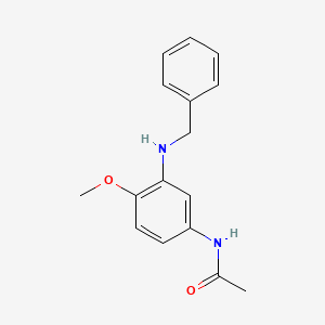 Acetamide, N-[4-methoxy-3-[(phenylmethyl)amino]phenyl]-