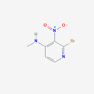 molecular formula C6H6BrN3O2 B1375994 2-Bromo-4-(methylamino)-3-nitropyridine CAS No. 1396554-54-3