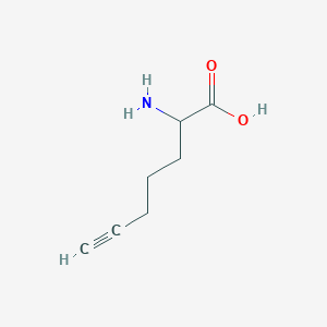 molecular formula C7H11NO2 B1376000 2-Aminohept-6-ynoic acid CAS No. 121703-79-5