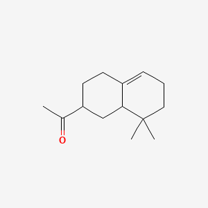 1-(1,2,3,4,6,7,8,8a-Octahydro-8,8-dimethyl-2-naphthyl)ethan-1-one