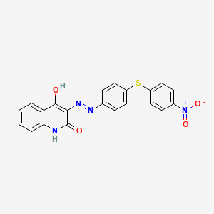 4-hydroxy-3-[[4-(4-nitrophenyl)sulfanylphenyl]diazenyl]-1H-quinolin-2-one