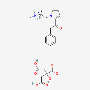 1-(2-(Dimethylamino)propyl)-2-(phenylacetyl)pyrrole citrate