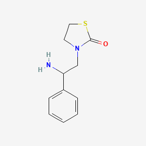 molecular formula C11H14N2OS B1376006 3-(β-氨基苯乙基)-2-噻唑烷酮 CAS No. 32190-34-4