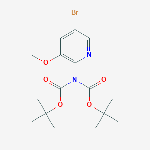 5-Bromo-2-(bis(tert-butoxycarbonyl)amino)-3-methoxypyridine