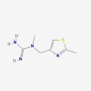 1-Methyl-1-((2-methylthiazol-4-yl)methyl)guanidine