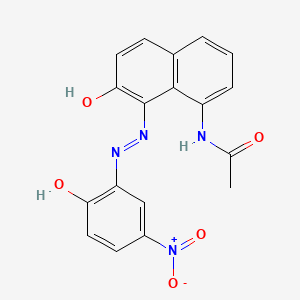 Acetamide, N-[7-hydroxy-8-[(2-hydroxy-5-nitrophenyl)azo]-1-naphthalenyl]-