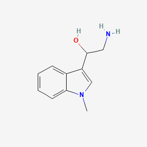 molecular formula C11H14N2O B1376012 2-amino-1-(1-methyl-1H-indol-3-yl)ethanol CAS No. 99840-63-8