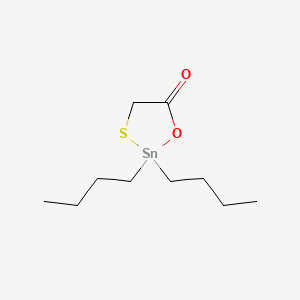 molecular formula C10H20O2SSn B13760130 1,3,2-Oxathiastannolan-5-one, 2,2-dibutyl- CAS No. 78-20-6