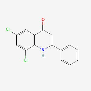 molecular formula C15H9Cl2NO B13760131 6,8-Dichloro-2-phenyl-4-quinolinol CAS No. 1070879-80-9