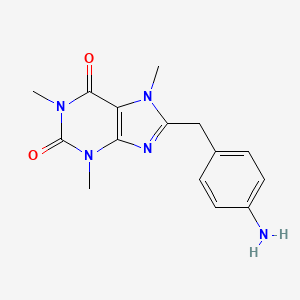 CAFFEINE, 8-(p-AMINOBENZYL)-