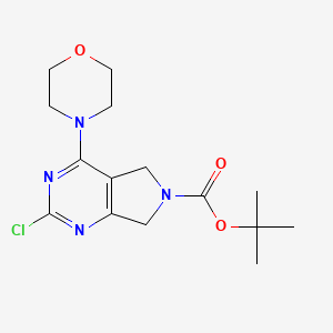 Tert-butyl 2-chloro-4-morpholino-5H-pyrrolo[3,4-D]pyrimidine-6(7H)-carboxylate