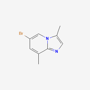 molecular formula C9H9BrN2 B1376023 6-Brom-3,8-Dimethylimidazo[1,2-a]pyridin CAS No. 1216185-38-4