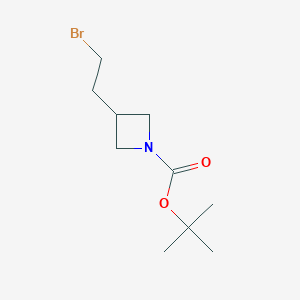 molecular formula C10H18BrNO2 B1376028 tert-Butyl 3-(2-bromoethyl)azetidine-1-carboxylate CAS No. 1420859-80-8