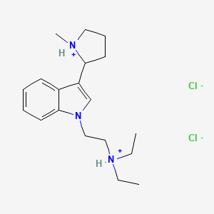 1-(2-Diethylaminoethyl)-3-(1-methyl-2-pyrrolidinyl)indole dihydrochloride