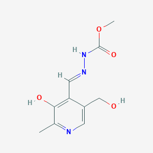 Hydrazinecarboxylic acid,[[3-hydroxy-5-(hydroxymethyl)-2-methyl-4-pyridinyl]methylene]-,methyl ester(9ci)