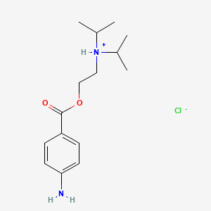 2-(4-aminobenzoyl)oxyethyl-di(propan-2-yl)azanium;chloride