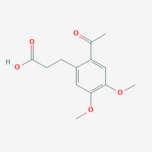 3-(2-Acetyl-4,5-dimethoxyphenyl)propanoic acid