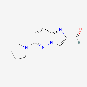 6-(Pyrrolidin-1-yl)imidazo[1,2-b]pyridazine-2-carbaldehyde