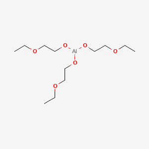 molecular formula C12H27AlO6 B13760373 Tris(2-ethoxyethanolato-O,O')aluminium CAS No. 53632-65-8