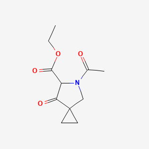 Ethyl 5-acetyl-7-oxo-5-azaspiro[2.4]heptane-6-carboxylate