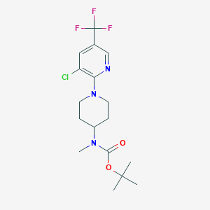 Tert-butyl 1-(3-chloro-5-(trifluoromethyl)pyridin-2-yl)piperidin-4-yl(methyl)carbamate