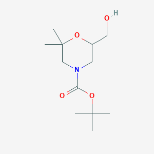 Tert-butyl 6-(hydroxymethyl)-2,2-dimethylmorpholine-4-carboxylate