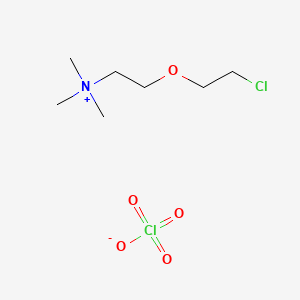 Ammonium, (2-(2-chloroethoxy)ethyl)trimethyl-, perchlorate