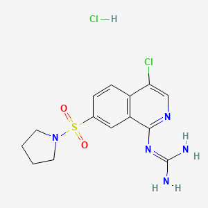 1-(4-Chloro-7-(pyrrolidin-1-ylsulfonyl)isoquinolin-1-YL)guanidine hydrochloride