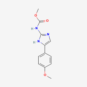 Carbamic acid, (4-(4-methoxyphenyl)-1H-imidazol-2-YL)-, methyl ester