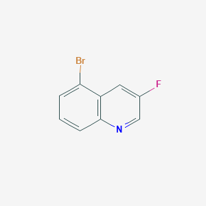 molecular formula C9H5BrFN B1376053 5-Bromo-3-fluoroquinoline CAS No. 1416440-63-5
